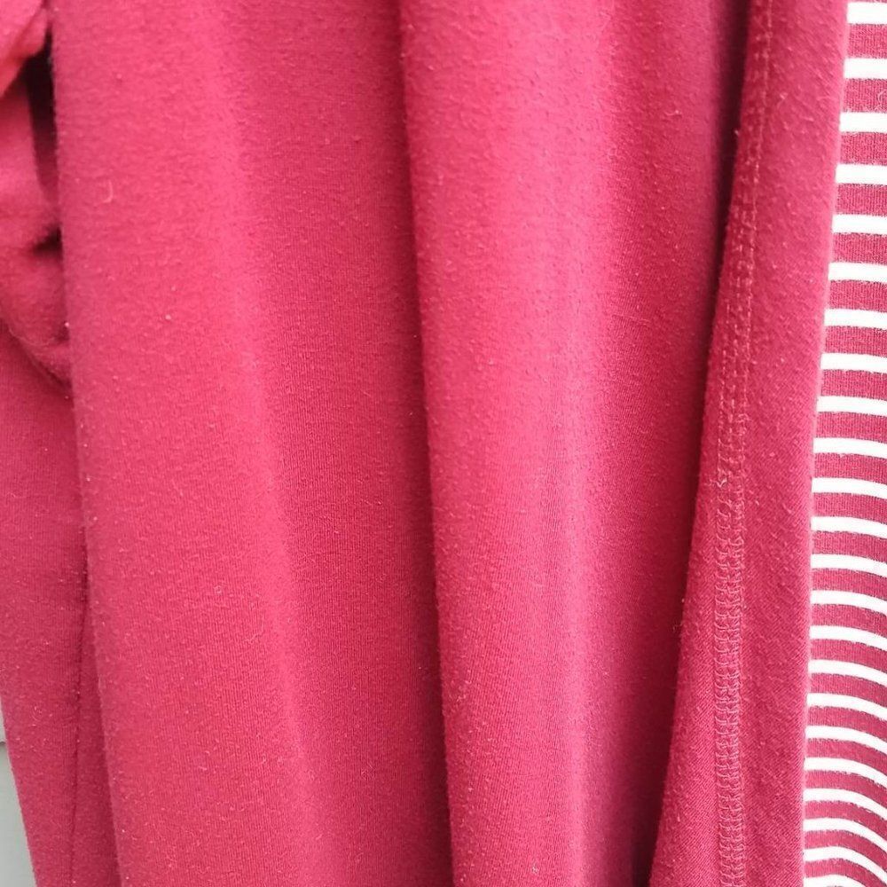 Hawthorne Deep Red Open Front Cardigan Size Medium - Picture 6 of 8